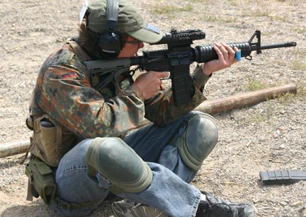 Seated Carbine Shooting Position